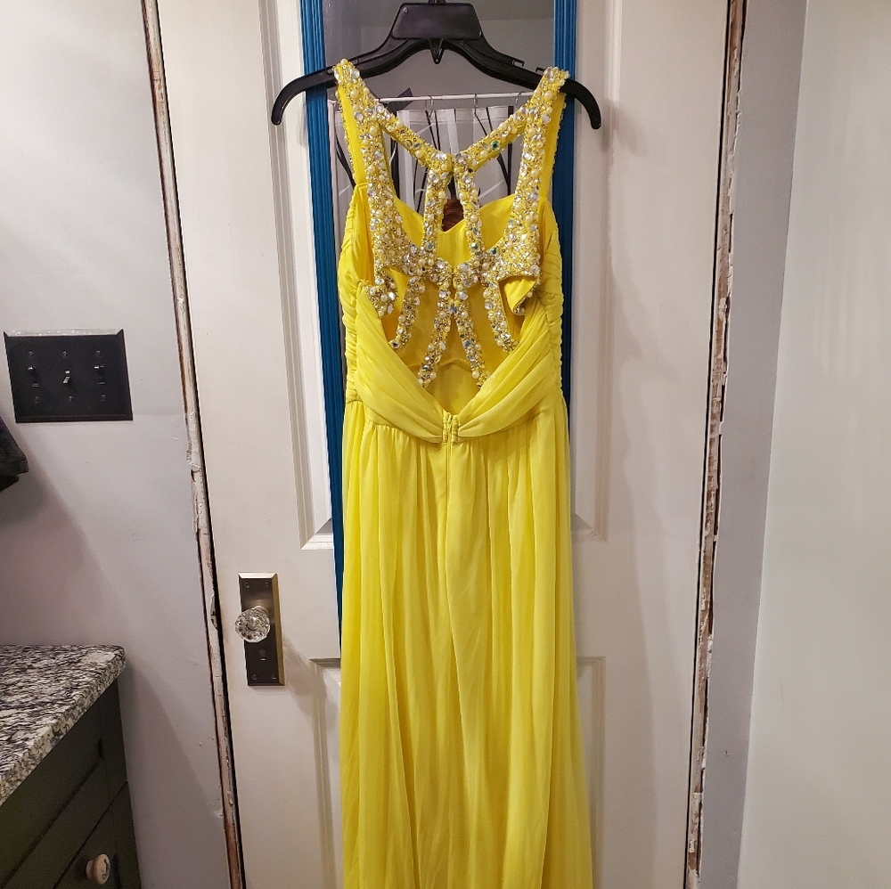 Yellow formal dress